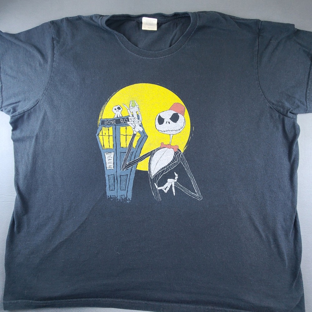 The Nightmare Before Christmas Gildan T-Shirt Women's 2XL Black Graphic Top
